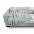 thumbnail image 3 of Spring Soft Flannel Fleece Blanket, Silhouette Dandelion Floral Foliage Seasonal Blooms Botany Eco Illustration, Cozy Plush for Indoor and Outdoor Use, 50" x 60", Khaki Almond Green, by Ambesonne, 3 of 6