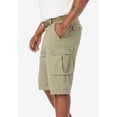 thumbnail image 3 of KingSize Men's Big & Tall 12" Side Elastic Cargo Short With Twill Belt, 3 of 5
