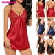 thumbnail image 3 of Trmx lencería sexy para mujer vestido de bata de encaje de seda babydoll camisón camisón spangjing, 3 of 4