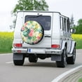 thumbnail image 7 of Kll Tropical Flowers Tire Cover,Universal Wheel Tire Cover For Trailer, Rv, Suv, Truck,Camper And Many Vehicle,(14 Inch), 7 of 7