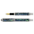 thumbnail image 3 of Xezo Xezo Maestro® Paua Abalone Sea Shell Fountain Pen (Fine Nib) - Platinum Plated, 3 of 5