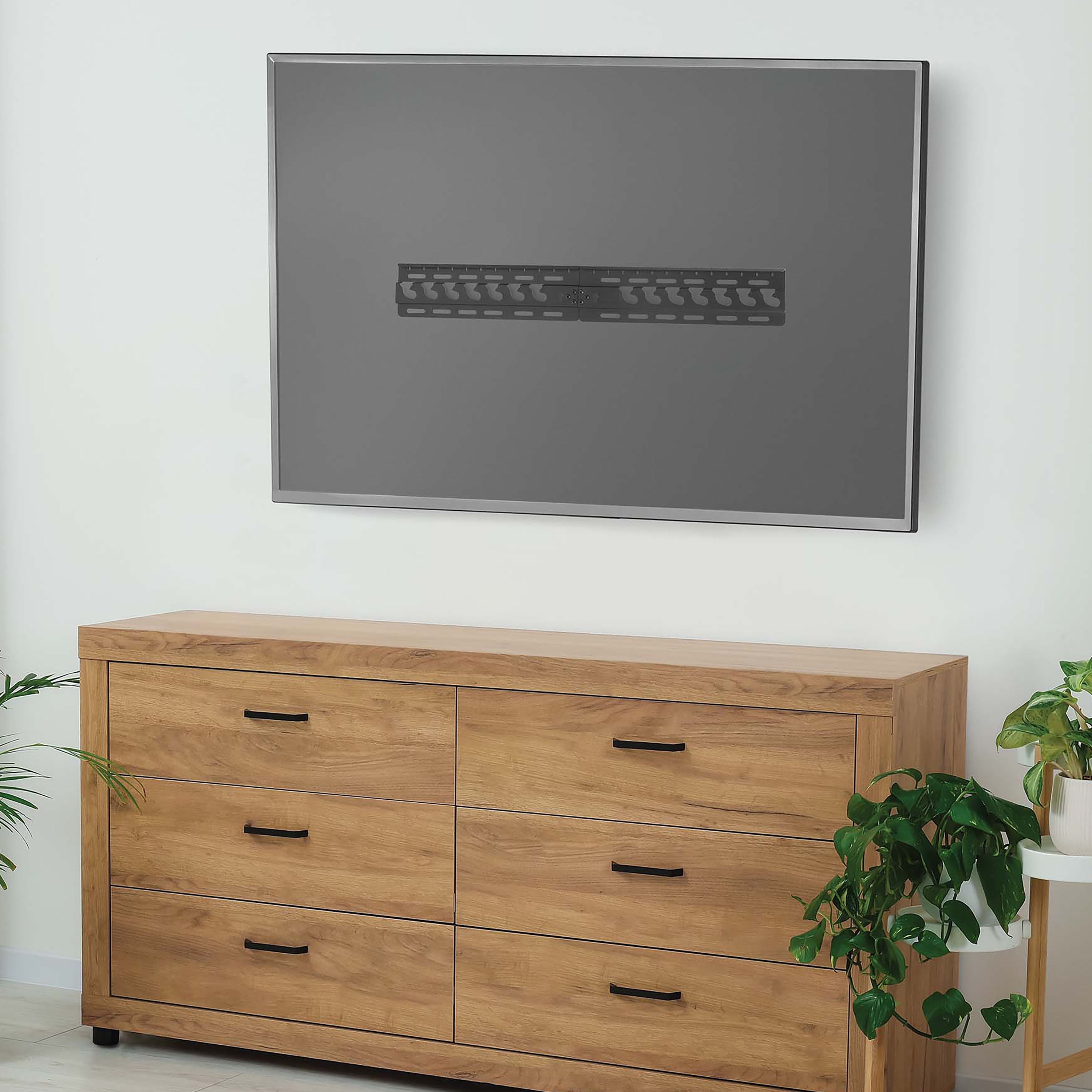 onn No Stud Mount for 24" to 90" TVs, ETL Listed, Fixed/No Stud, Holds up to 150 lbs