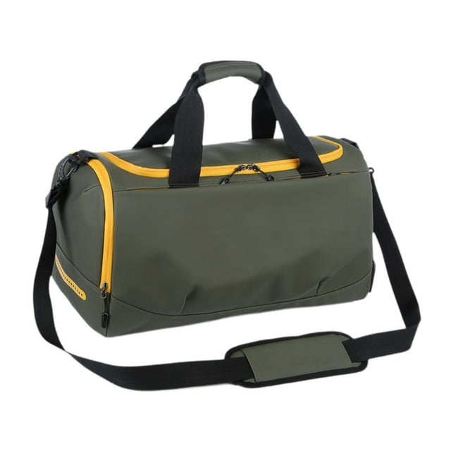 Bolsa de viaje con separación de humedad y secado rápido, ideal para viajes de negocios. Amarillo
