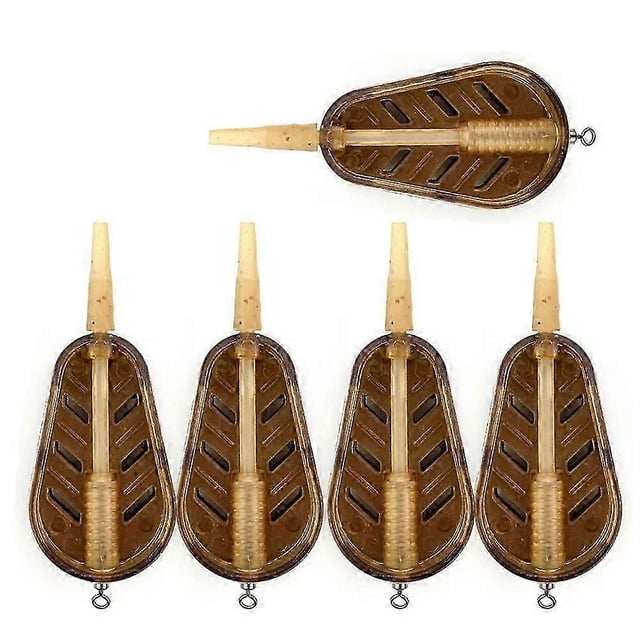 5 jaulas para cebo de pesca de carpa de 20 g con sistema de liberación rápida. Accesorios para aparejos de pesca.
