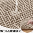 thumbnail image 4 of JIATER Waffle Bathroom Rugs 32x20,Soft Absorbent Bath Mat Non-Slip Backing Quick Dry Washroom Mats,Brown, 4 of 9