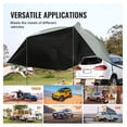 thumbnail image 6 of Vehicle Awning 10x7ft, Car Side Awning with Extended Canopies, PU2000mm UV50+ Protection, Portable Camping Awning for SUV, Truck, Van, 6 of 9