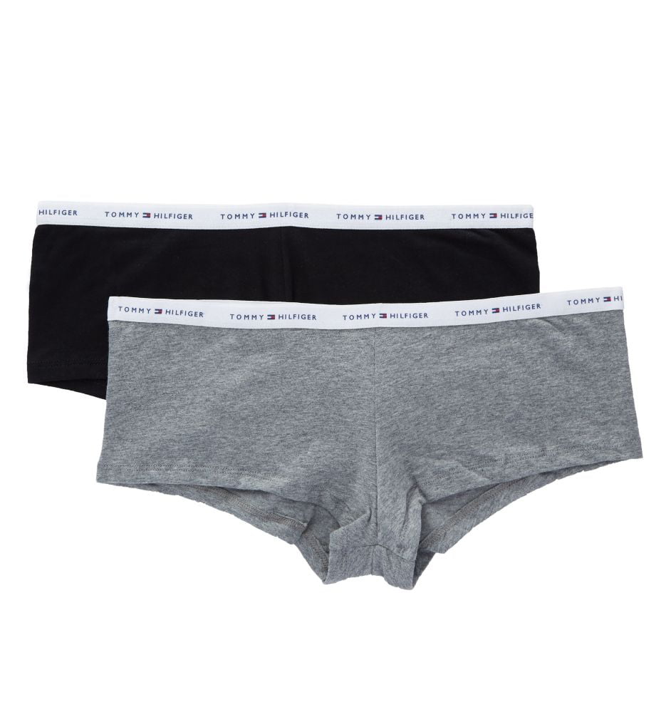Tommy Hilfiger Womens Th Cotton Boyshort Underwear Panty 2 Pack
