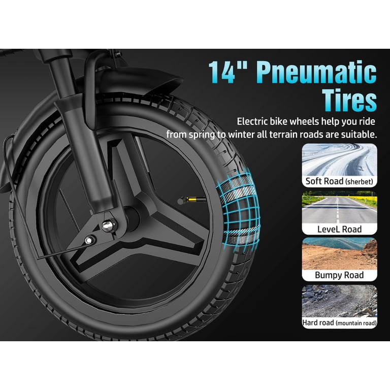 PostJoy Z6 14-inch folding electric bicycle, adult electric
