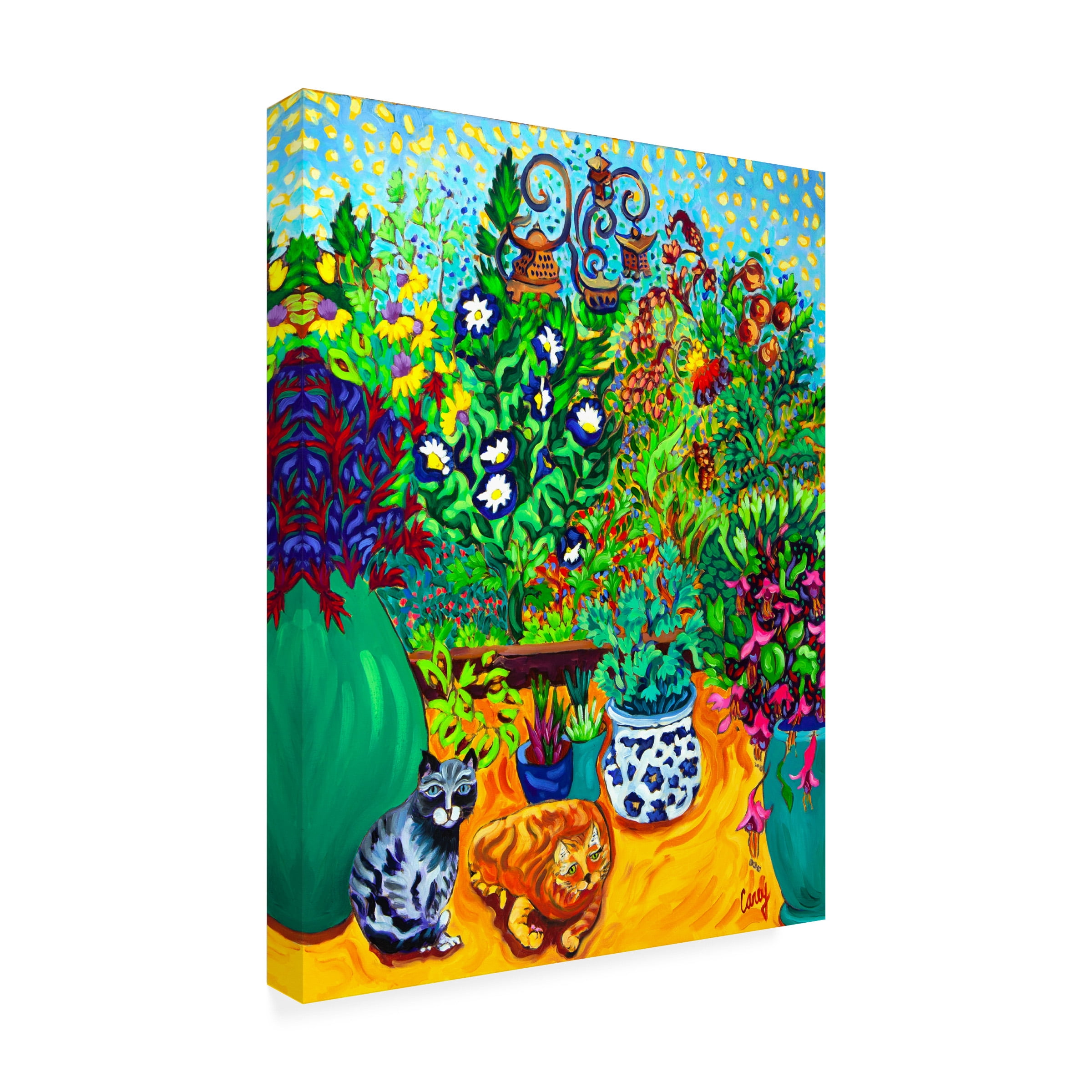 Cathy Carey 'Los Gatos Garden' Canvas Art