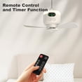 thumbnail image 2 of Portable Camping Fan, USB Portable Tent Fan with Remote Control, Tent Fan with Detachable Fan-Blades, Camping Outdoor Hanging Ceiling Fan for Tent Canopy RV Gazebo Beach Dormitory Bedroom, 2 of 9