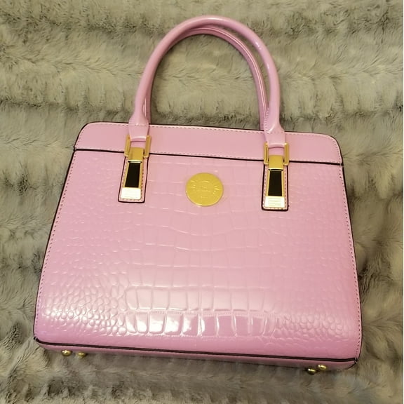 Farie Women's Patent Leather Shoulder Bag Tote, Purple