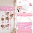 thumbnail image 4 of Mother's Day Wooden Photo Frame Hanging Sign with Clips, Personalized Picture Display Wall Decor for Mom Gift, Pink Floral Ornament for Home or Party Backdrop, 4 of 9