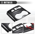 thumbnail image 4 of Central Control Gear Shift Panel Cup Holder Cover for Honda Ridgeline 20-23 Carbon Fiber Pattern Black, 4 of 7