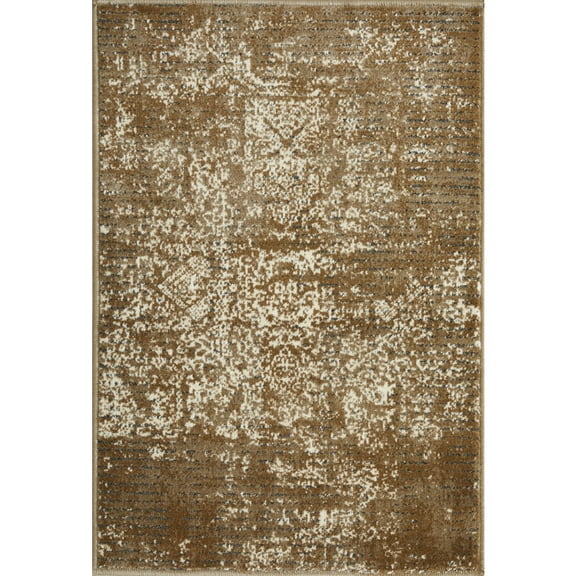 Loomaknoti Aysal Armilli 2' x 3' Brown Distressed Indoor Accent Rug