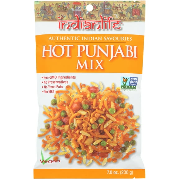 Pack of 8, Indianlife Hot Punjabi Mix, 7 oz