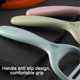 thumbnail image 4 of Juego de pelador de cerámica para cocinar con cuchillas ultra afiladas y duraderas, mangos ergonómicos, herramientas de cocina negras y rojas, 4 of 5