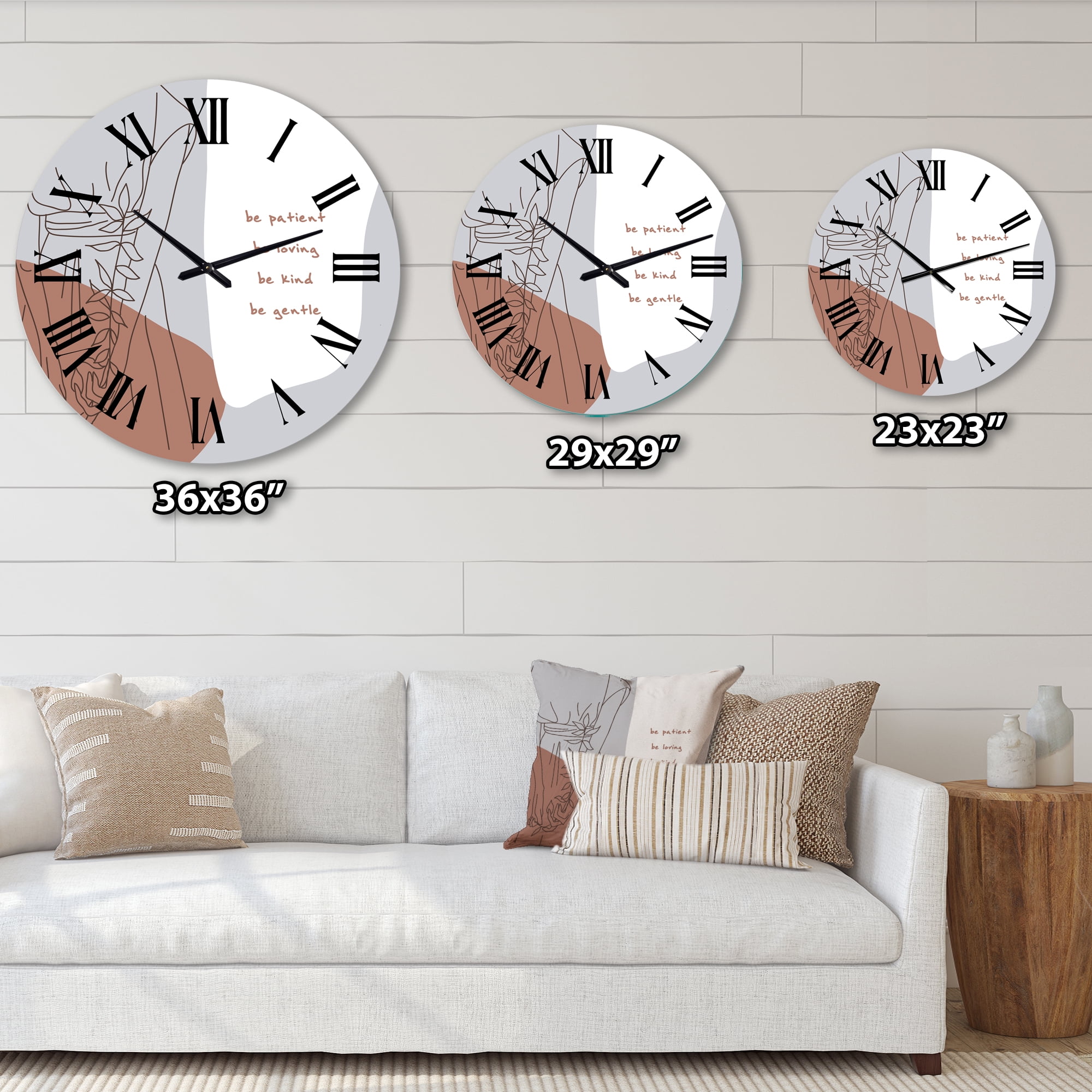 Designart 1 in Quartz Modern/Contemporary Wall Clock