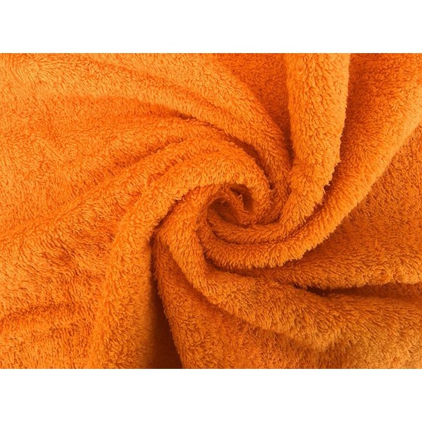 4 Piece 100 Cotton Hand/Bath Towel with Color Options Orange Bath