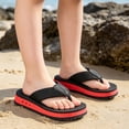 thumbnail image 2 of lnmuld Kids Platform Flip Flops Unisex Lightweight Non Sandals for Boys Girls Beach Pool Shower Size:11, 2 of 9