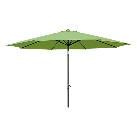 International Caravan St. Kitts Aluminum 11.5-foot Patio Umbrella, Light Green