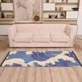 thumbnail image 2 of Yayeee Runner Rug for Bedroom 2'x6' Machine Washable Hallway Non Slip Mat, Blue Wave Pattern, 2 of 8