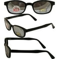 thumbnail image 4 of The Original KD's Biker Shades By PCSUN Black Frames Clear Mirror Lenses, 4 of 4