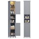 thumbnail image 1 of Mueble de baño VASAGLE, alto, con luces, 30 x 30 x 170 cm, color gris tórtola, 1 of 8