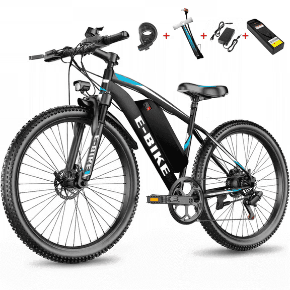 26" Electric Bike for Adults, ebike 750W Peak Power Motor, 25MPH 35Miles Electric Mountain Bike with 432Wh 12Ah Removable Battery, 7-Speed,UL 2849