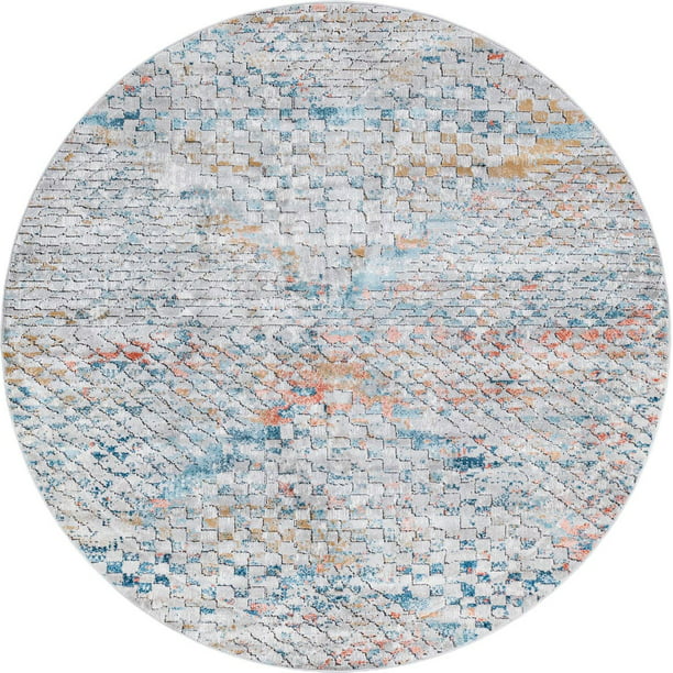 Rugs Com Leipzig Collection Round Rug, 7 Foot Round Rugs Contemporary