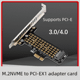 thumbnail image 2 of Tarjeta de expansión adaptadora PH41-X1 M.2NVME SSD a PCIeX1 compatible con PCIe4.0, 2 of 5
