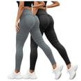 thumbnail image 2 of Gvdentm 2 Pack Compression Leggings for Women Anti Cellulite Leggings Lifting Resistance Band Scrunch 2Pcs Legging, 2 of 4