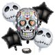thumbnail image 1 of Halloween Aluminum Film Balloon Set Sickle Death Skull Theme Party Decoration Balloon(colorful Skull), 1 of 3