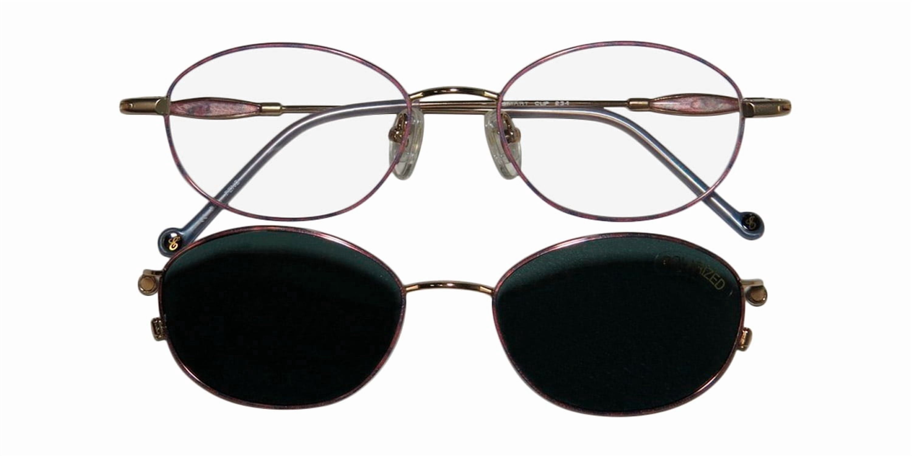 SMARTCLIP 234 EYEGLASS FRAME/GLASSES FULL-RIM WITH OPTIONAL SUNGLASS CLIP-ONS