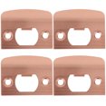 thumbnail image 1 of OULII 4 Pcs Stainless Steel Door Lock Strike Plate Security Enhancement Practical Design, 1 of 8