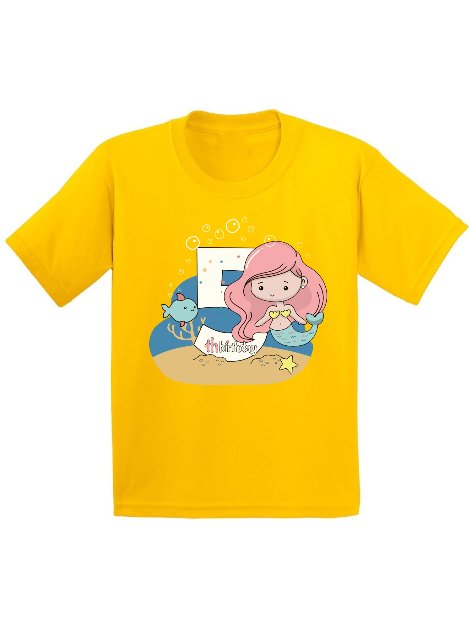 Mermaid Gift Mermaid Birthday T-Shirt Birthday Outfit for Girls