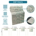 thumbnail image 7 of Table Runner Dresser Scarves 72 Inch Long, Farm Teal Grey Flowers Vines Linen Dining Table Runners Vintage Floral Art on Linen Tabletop Scarf for Wedding Holiday Party Kitchen, 7 of 7