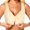 Beige- 52/120, variant on Front Closure Bra No Underwire, Comfy Padded Bralette for Women, Full Coverage Support Bra, Under Bust 37-39 in