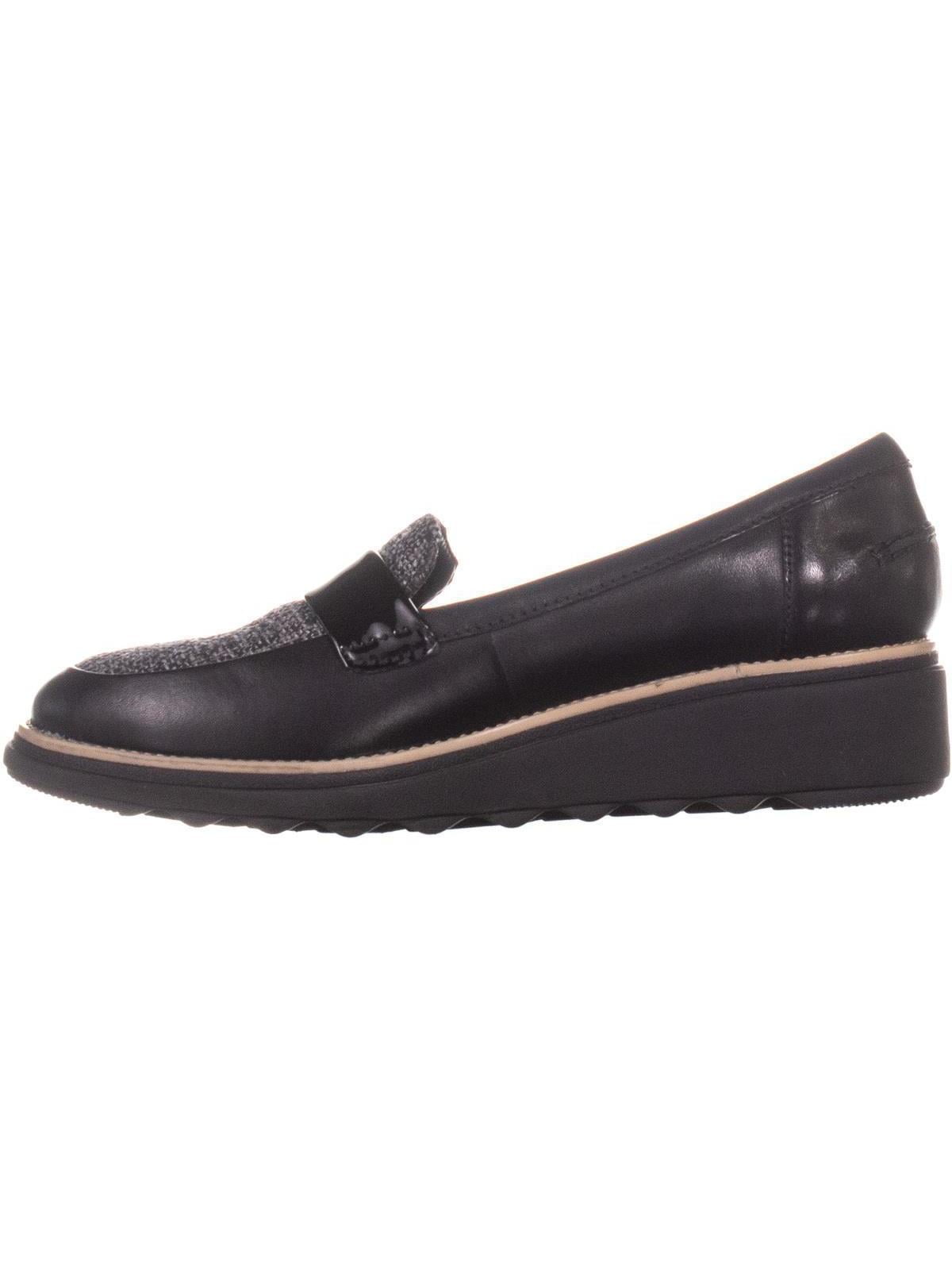 clarks sharon gracie platform loafers