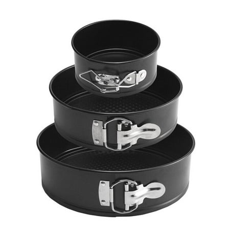 

Springform Pan Set of 3 Leakproof Nonstick Cake Tin Round for Cheesecakes Pizzas Quiches Molds Baking 4.7/7.1/8.7 Inch Cheesecake with Removable