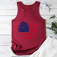 thumbnail image 4 of Midsumdr Summer Tops for Women 2025 Independence Day Casual Sleeveless Round Neck Tank Tops American Flag Printed 4th of July Breathable Cool Tops Versatile Tank Tops, 4 of 4