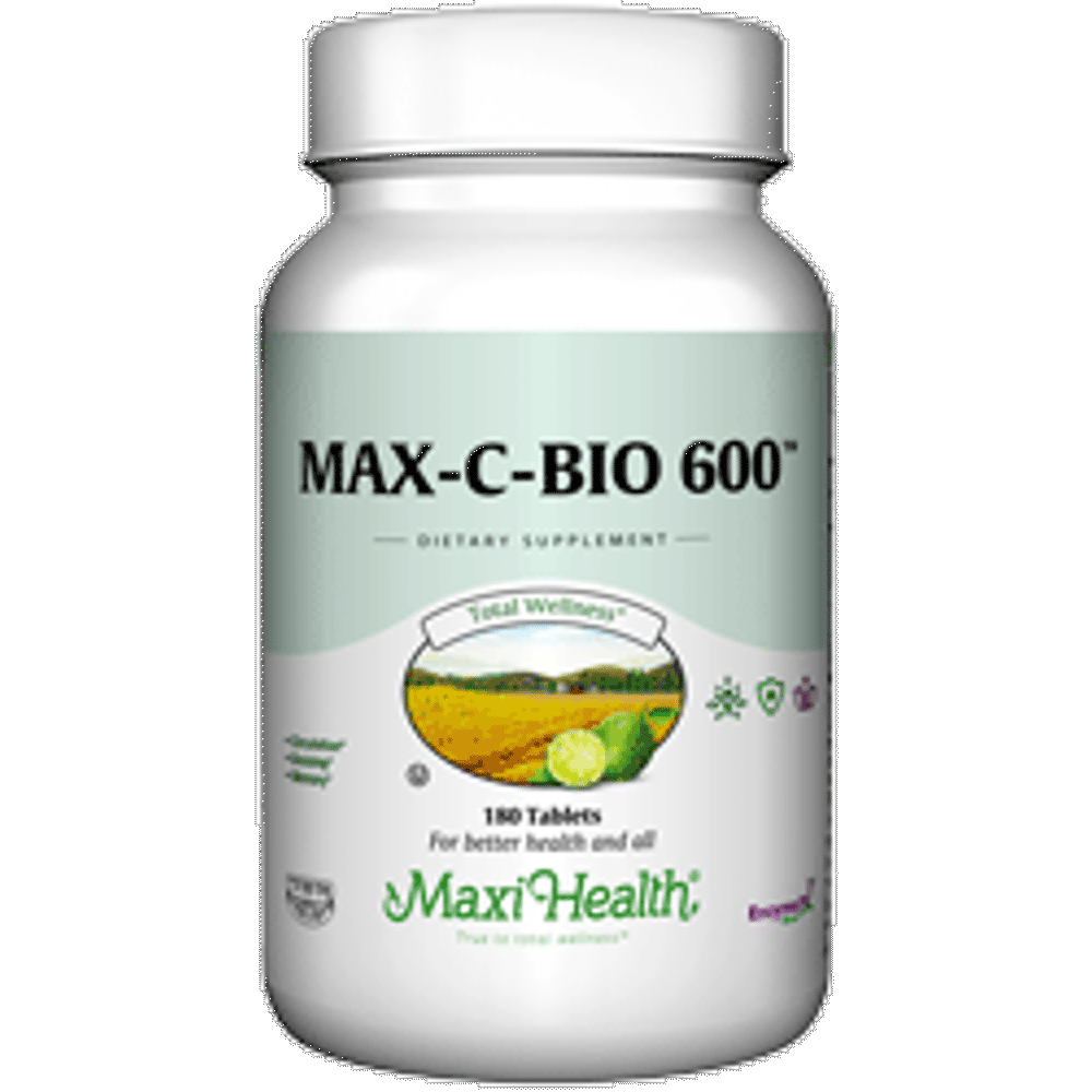 Maxi Health Kosher Vitamin C MaxCBio 600 Mg. 180 TAB
