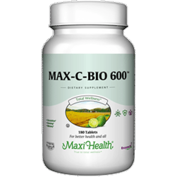 Maxi Health Kosher Vitamin C MaxCBio 600 Mg. 180 TAB
