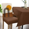 thumbnail image 3 of Dining Chair Slipcover, Bohemian Abstract Art Mid Century Sun Rainbow Boho Stretch Kitchen Chair Covers Removable Parsons Chair Protector Covers for Dining Room Banquet Party, Set of 6, 3 of 6