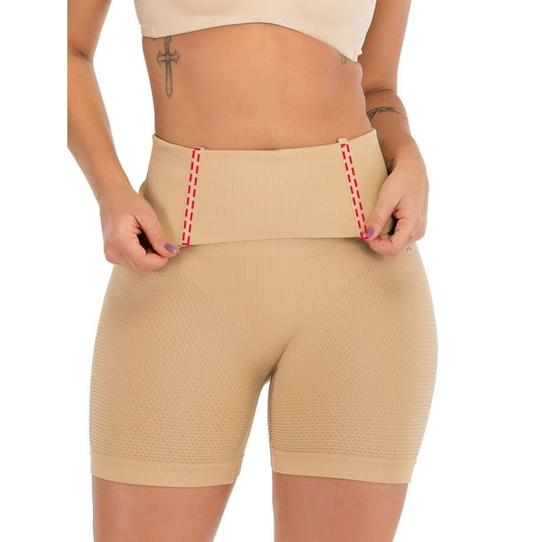 Shapewear for Women High Waisted Body Shaper Shorts Tummy Control Thigh  Slimming Shapewear, Beige, XS
