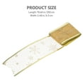 thumbnail image 6 of WEAVILUX 2Pcs Sheer Golden Glitter Ribbon with Snowflake Design for Christmas Packaging and Festive Home Decor, 6 of 8