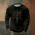 thumbnail image 2 of CONZONE Men's T-Shirts Long Sleeve T Shirts for Men Casual Crew Neck Viking Mythology Graphic Lightweight Tees Soft Cozy Athletic Tops, 2 of 4