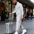 thumbnail image 5 of Men’s Two Piece Tracksuit Set Casual Bomber Jacket and Jogger Pants with Striped Print Athletic Style Outfit, 5 of 6
