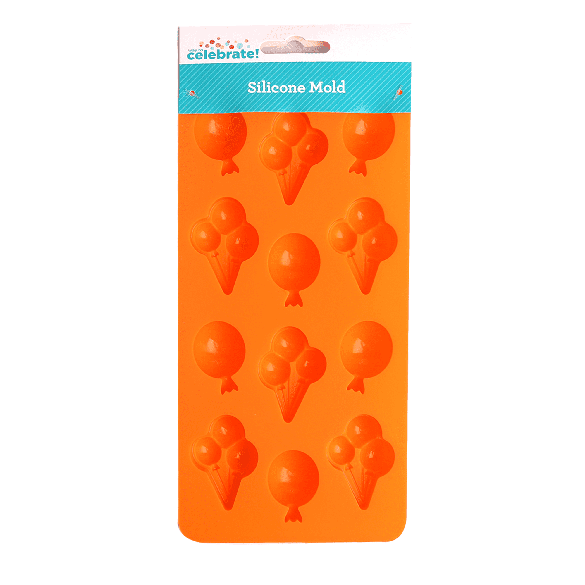 (2 pack) Way to Celebrate Balloon Candy Silicon Mold, 8 x 4 inch Candy Mold