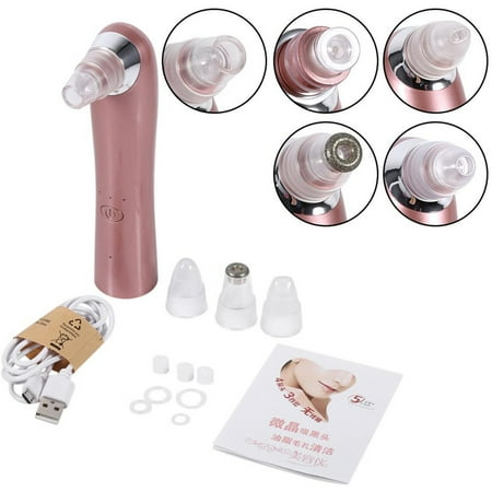 Blackhead Removal Machine, Acne Pimple Pores Blackheads Removal, Vacuum Facial Skin Pore Suction Cleaning Beauty Instrument,4 Suction Heads