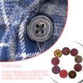 thumbnail image 2 of Pack of 100 Wood Buttons Mixed 2 Crafts Needlework Button Holes Vintage Style Fasteners Bowl Shape DIY Crafts Button for Sewing Clothing Accessories 25mm, 2 of 7